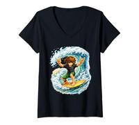 Women's Surfer Boy Yew! V-Neck T-Shirt