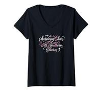 Women's Surviving Chaos with Southern Charm Mom V-Neck T-Shirt