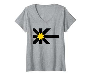Women's Sutherland County Flag Scotland V-Neck T-Shirt