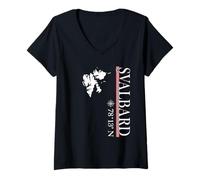 Womens Svalbard - Spitsbergen Norway Travel Adventure 78°N Souvenir V-Neck T-Shirt