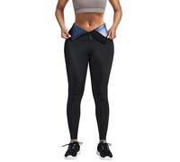 Women's Sweat Pants - Cellulite Slimming Leggings High Waist - Ideal for Accelerated Sweating & Eliminating Fat - All Types of Sports - Comfortable, Elastic & Breathable, black, M