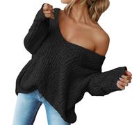 Womens Sweater Knitted Sweaters for Women Cable Knit Pants Set Woman Tan Crew Neck Oversized Off The Shoulder White Turtleneck Strawberry Teens Aesthetic Clothes V Clean Girl Fall