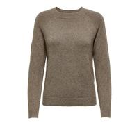 ONLY Womens Onlrica Life L/S KNT Noos Pullover, Brownie, S