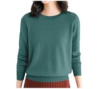 Womens Sweaters Knitted, Women's Jumper Crewneck Oversized Jumpers Ladies Tops Crewneck Long Sleeve Tops Side Split Women's Jumpers Crew Neck Womens Fleece Jumper Jumper Pullover Tops