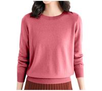 Womens Sweaters, Women`s Crewneck Jumper Cable Knit Long Sleeve Striped Crewneck Pullover Tunic Patchwork Tops Crew Neck Jumper Women Winter Warm Sweaters for Winter Fall Spring