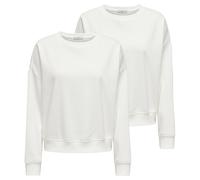 Women's Sweatshirt 2er Pack - Onlsweat Life Crew Oversize Swt, Crew Neck, B