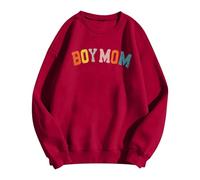 Womens Sweatshirt Uk,Boy Mom Sweatshirt Women Mama Sweatshirt Mom Life Pullover For Mom Hoodie Mom Mode Crew Neck Pullover
