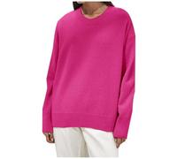 Women's sweatshirt, warm sweater, long sleeve, round neck, casual, solid colour, temperament, passe-partout pullover, loose fit, comfortable, chic and elegant, soft, autumn top