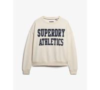 Women's sweatshirt with applied text Superdry Athletic Essentials Blanc M