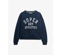 Women's sweatshirt with applied text Superdry Athletic Essentials Bleu XL