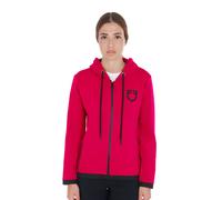 WOMEN'S SWEATSHIRT WITH FRONT ZIP IN INTERLOCK TECHNICAL FABRIC