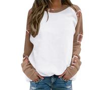Women's sweatshirt, without hood, women's sports t-shirt, long sleeve, round neck, casual print, loose fit, chic and elegant everyday wear, comfortable, simple sportwear