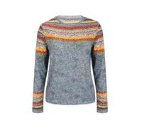 Womens Sweatshirt Women's Knitted Isle Print Retro Sweater Casual Loose Crewneck Long Sleeve Lightweight Cropped Pullover Tops Fall Outfits for Women (Yellow, XXL)