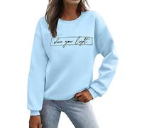 Women's sweatshirt, women's sports top, long sleeve, round neck, printed casual, pullover, loose fit, comfortable, chic and elegant, classics, passe-partout streetwear, autumn, winter, t-shirt