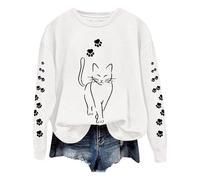 Womens Sweatshirts and Hoodies Christmas Ladies Tops Striped Jumper Electric Gilet for Women UK Women's Lightweight Jackets Sherpa Hoodie Womens Black Shirt Womens Coats for Women (White, S)