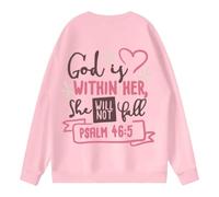 Women'S Sweatshirts,Oversized Sweatshirts Women Verse Shirts God Is Within Her Inspirational Pullover Tops