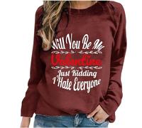 Womens Sweatshirts Size 18 Sparkly Christmas Tops for Women UK Zip Jumper Women Womens Fleece Gilet Varsity Jacket Womens Teddy Hoodie Off The Shoulder Tops for Women Petite Coats (Red, M)