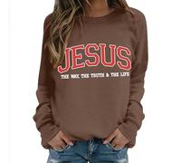 Women'S Sweatshirts Uk,Is My Everything Sweatshirt Womens Shirts Funny Christ Verse Long Sleeve Pullover Tops