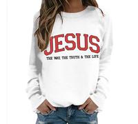 Women'S Sweatshirts Uk,Is My Everything Sweatshirt Womens Shirts Funny Christ Verse Long Sleeve Pullover Tops
