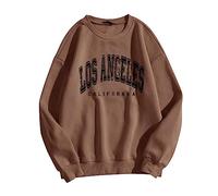 Womens Sweatshirts UK New York Baseball Shirts Tunic Tunic Tops Casual Pullover Tops Los Angeles Sweatshirt Sweat Blouse Crewneck Graphic Fashion Ladies New York Women's Long Sleeve Top