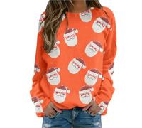 Womens Sweatshirts with No Hood Casual Pink Clothes Women Oversized Sweatshirt Long Sleeve Shirts for Cotton Lightweight Pullover Tops Jumper Striped Shirt Y2k Top Women's Hoodie Hot