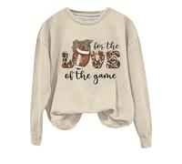 Womens Sweatshirts with No Hood Christmas Clothes for Women Elf Jumper Women's Gilets and Bodywarmers Tweed Jackets for Women Ladies Hoodies Womens Cardigans Womens Long Coat (Beige, XXL