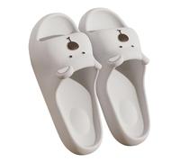 Women's Sweet Bathing Shoes, Non-Slip Sole, Mules, Lightweight Slippers, Cute Bathing Slippers, Comfortable Slides, Casual Beach Shoes, Summer Leisure Shoes, Waterproof Bathing Slippers, gray, 10 UK