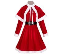Women's Sweet Miss Santa Claus Outfit Adult Christmas Fancy Dress Costume Comfy