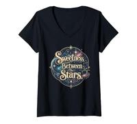 Women's Sweetness Between The Stars Dopamine Science V-Neck T-Shirt