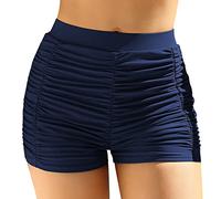 Women's Swim Shorts Sets, Quick Dry Tummy Control Bikini Bottoms Adjustable Drawstring Patterned Womens Stretch Board Shorts - Lightweight Ladies Swim Shorts Pamper Gifts for Women Travel Essentials