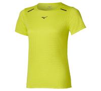 Mizuno Tech Light Short Sleeve T-shirt Yellow M Woman