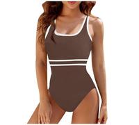 Womens Swimsuits One Piece,Sleek Solids Women's MonoChrome Triangle Bikini Swimsuit For Beach & Pool
