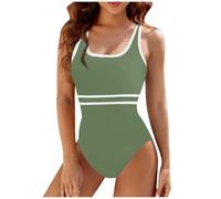 Womens Swimsuits One Piece,Sleek Solids Women's MonoChrome Triangle Bikini Swimsuit For Beach & Pool