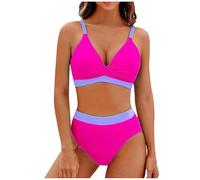 Womens Swimwear 2 Piece Set Tummy Control Bikini Bottoms Top Sexy Beachwear Plus Size Swimsuits Swimming Costume Ladies Comfortable Swimwear Summer UK Tops Bottom 2025