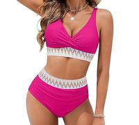 Womens Swimwear 2 Piece Set Tummy Control Bikini Bottoms Top Sexy Beachwear Plus Size Swimsuits Swimming Costume Ladies Comfortable Swimwear Summer UK Tops Bottom 2025