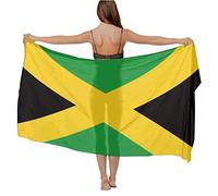 womens Swimwear Cover up Beach Sarong Wrap Jamaican Flag Scarf, Jamaican Flag, One Size