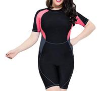 Womens Swimwear Plus Size 4XL-6XL Sleeve Surfing Diving Suits Back Zip Wet Suit Full Body Adult Swimwear for Snorkeling Scuba Swimming,Blue,6XL