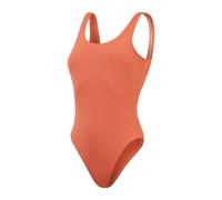 Women's Swimwear Speedo Textured Deep U-Back Swimsuit in Orange