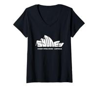 Womens Sydney Australia Australian Aussie Local Tourists Tourism V-Neck T-Shirt