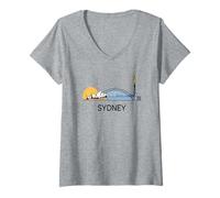 Women's Sydney Harbour View V-Neck T-Shirt