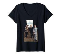 Womens Synth Pop Band Heaven 17 by Virginia Turbett V-Neck T-Shirt