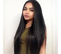 Women's Synthetic Lace Front Wig Long Straight Natural Black Natural Hairline Carnival Wig Natural Wigs Halloween Wig Costume Wig