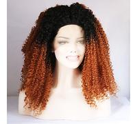 Women's Synthetic Lace Front Wig Short Medium Long Afro Black/Medium Auburn Ombre Hair Natural Hairline Natural Wigs Costume Wig