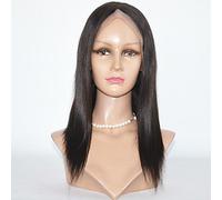 Women's Synthetic Lace Front Wig Straight Yaki Natural Black Dark Brown Cosplay Wig Costume Wig