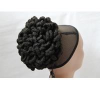Women's Synthetic Large Dreadlocks Drawstring Instant Hair Bun Dred Bun Ponytail Hair Puffs Extension For Afro Black Women (#2)