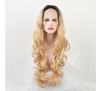 Women's Synthetic Wig Long Body Wave Curly Wavy Blonde Ombre Hair African American Wig Cosplay Wig Natural Wigs Party Wig Celebrity Wig