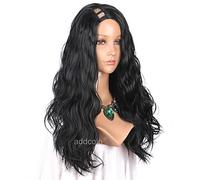 Women's Synthetic Wig Long Body Wave Dark Black Natural Wigs Costume Wig