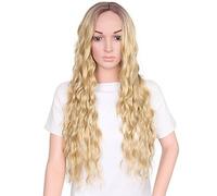 Women's Synthetic Wig Long Medium Brown/Strawberry Blonde Ombre Hair Natural Wigs Costume Wig
