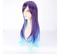 Women's Synthetic Wig Long Very Long Straight Purple Cosplay Wig Halloween Wig Carnival Wig Costume Wig