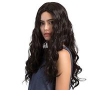 Women's Synthetic Wig Long Wavy Black Middle Part Natural Wigs Costume Wig